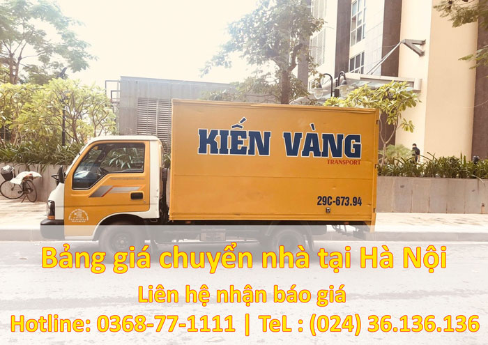 Taxi tải chuyển nhà tại Hà Nội giá rẻ
