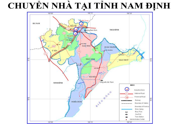 Dịch vụ chuyển nhà tại Nam Định giá rẻ