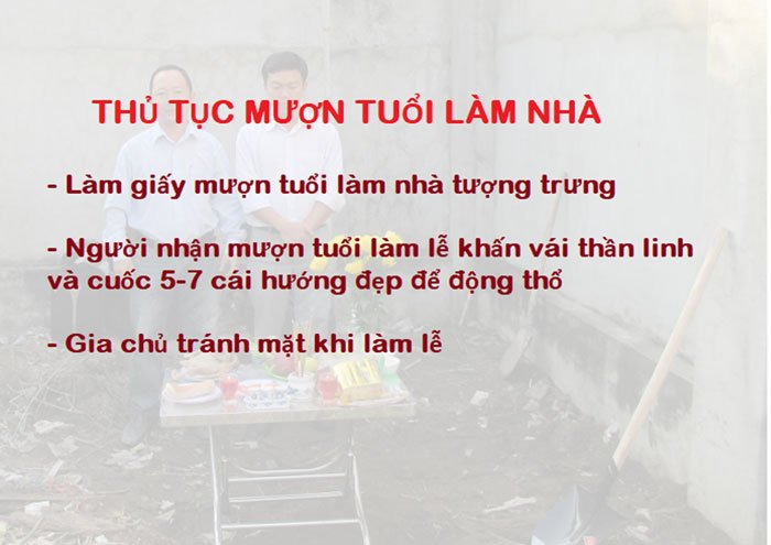 Có nên mượn tuổi làm nhà