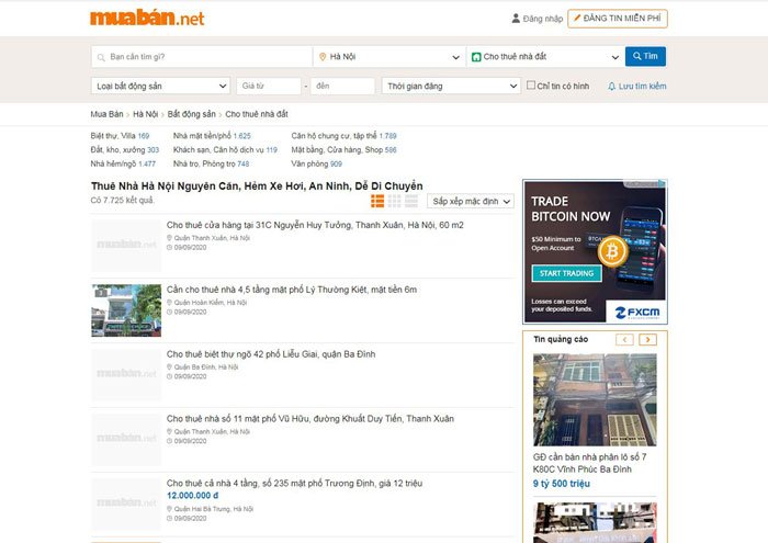 Nơi cho thuê phòng trọ Muaban.net Nơi cho thuê phòng trọ Muaban.net