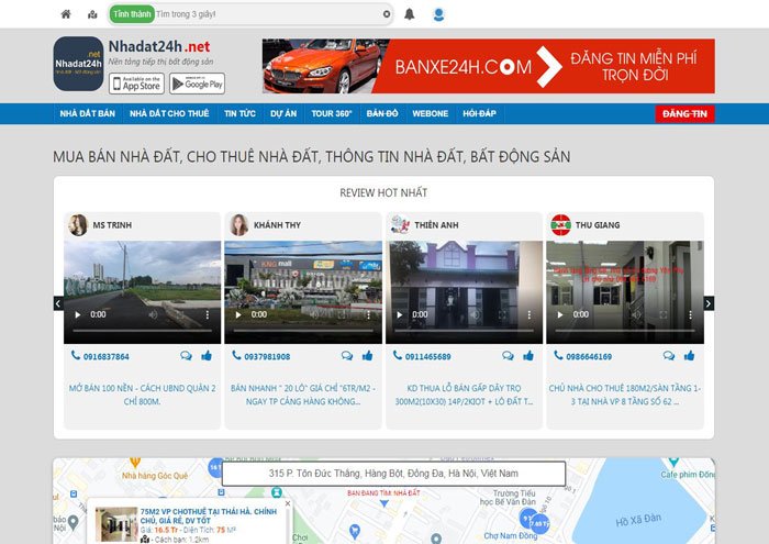 Nơi cho thuê phòng trọ Nhadat24h.net Nơi cho thuê phòng trọ Nhadat24h.net