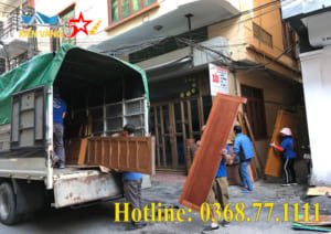 Dịch vụ xe tải cắt nóc xuống hầm chung cư